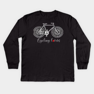 Cycling Lovers Kids Long Sleeve T-Shirt